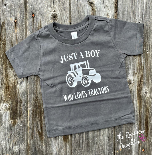 Just a boy who loves Tractors Infant/Toddler Tee