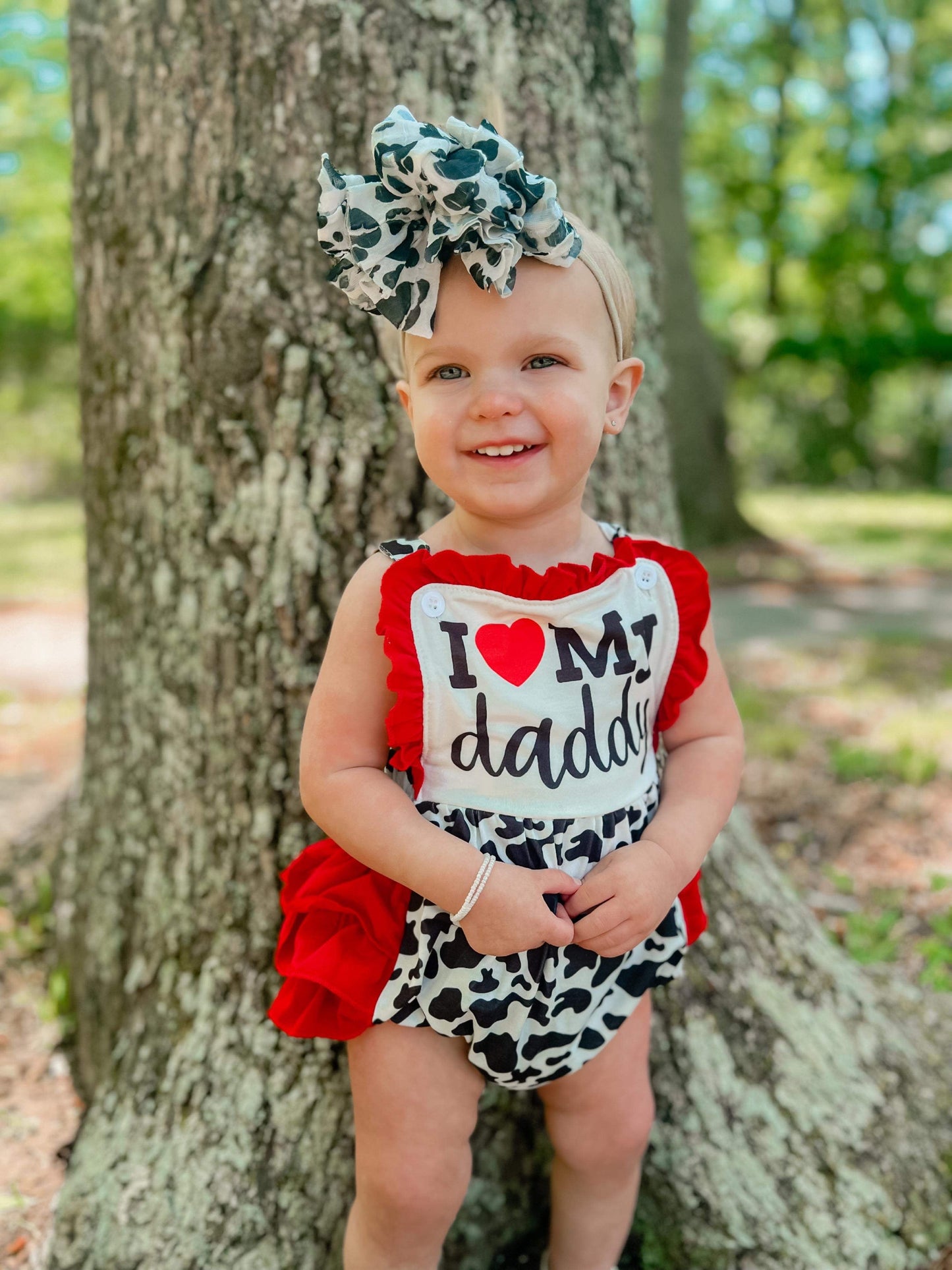Cow I love my daddy Romper