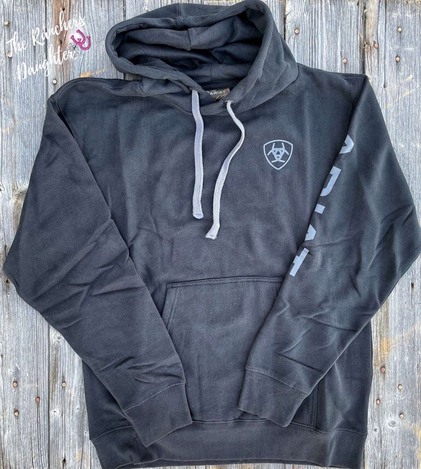 Ariat Men’s Black Logo Hoodie