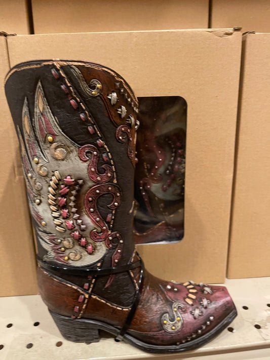 Braided Wing Boot Vase