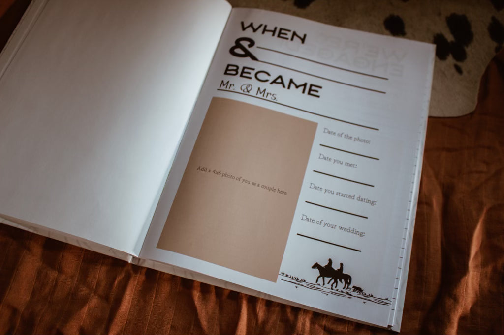 Wedding Book - Saddles Cover