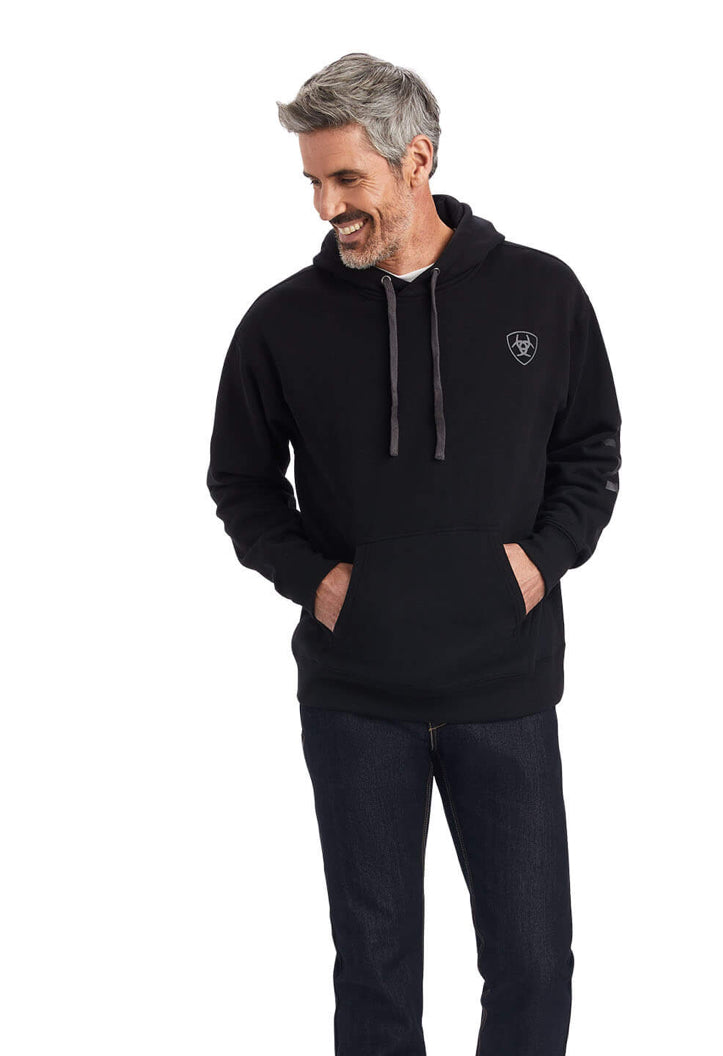 Ariat Men’s Black Logo Hoodie
