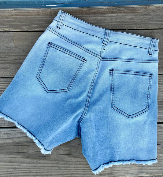 Aztec Denim Shorts
