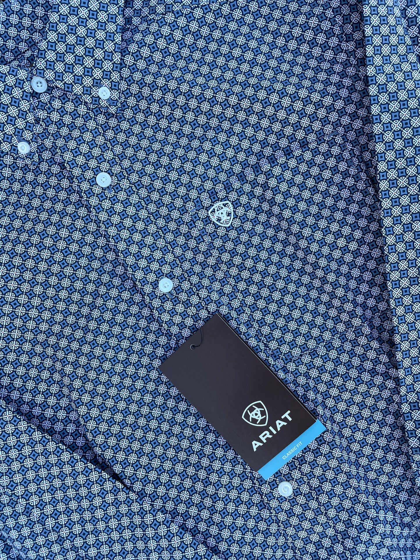 Ariat Men's Bo Classic Carbon Blue Shirt