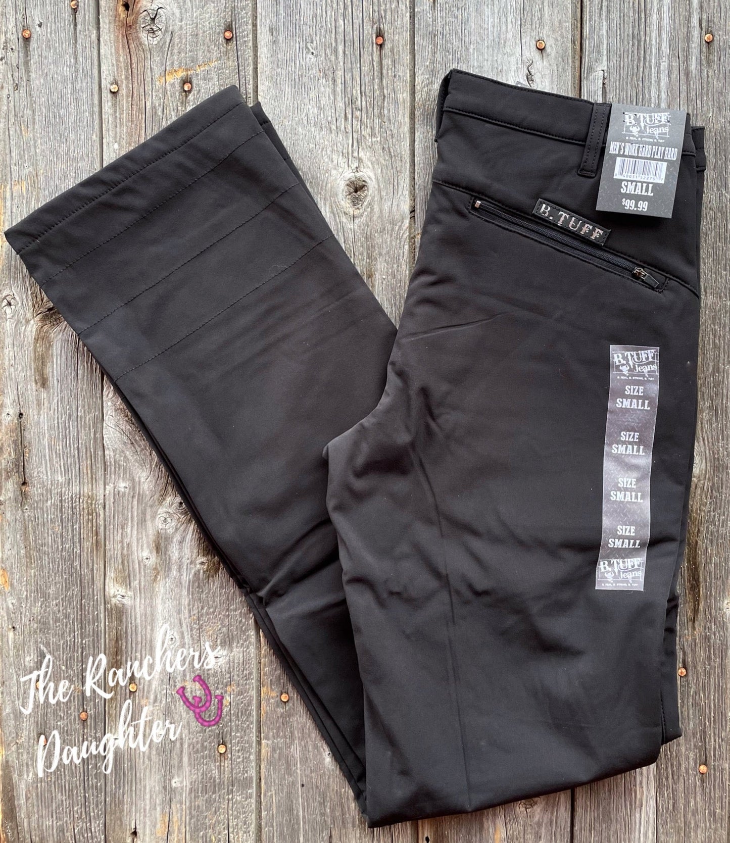 Men’s Black B. Tuff Work Hard Play Hard Pants