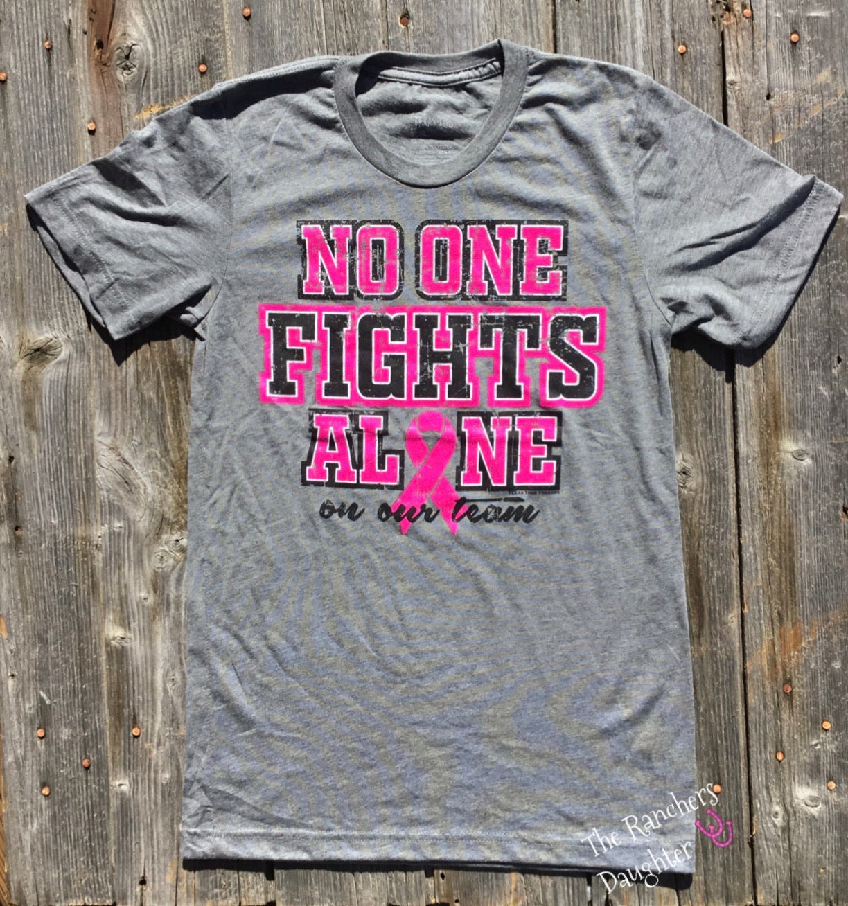 No One Fights Alone Tee 💗🖤