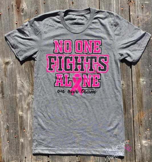 No One Fights Alone Tee 💗🖤