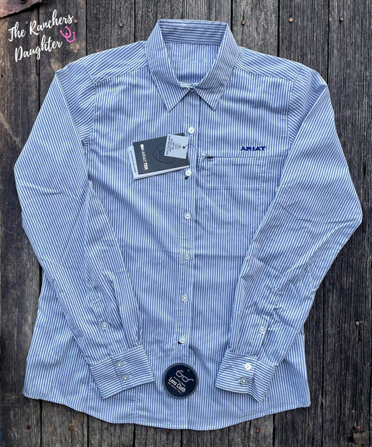 Ariat VentTEK Mazarine/White Stripe Stretch Shirt