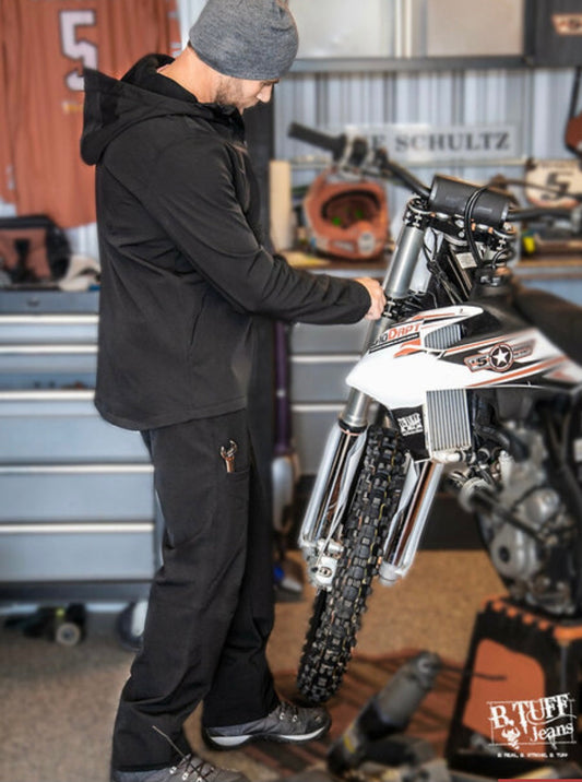 Men’s Black B. Tuff Work Hard Play Hard Pants