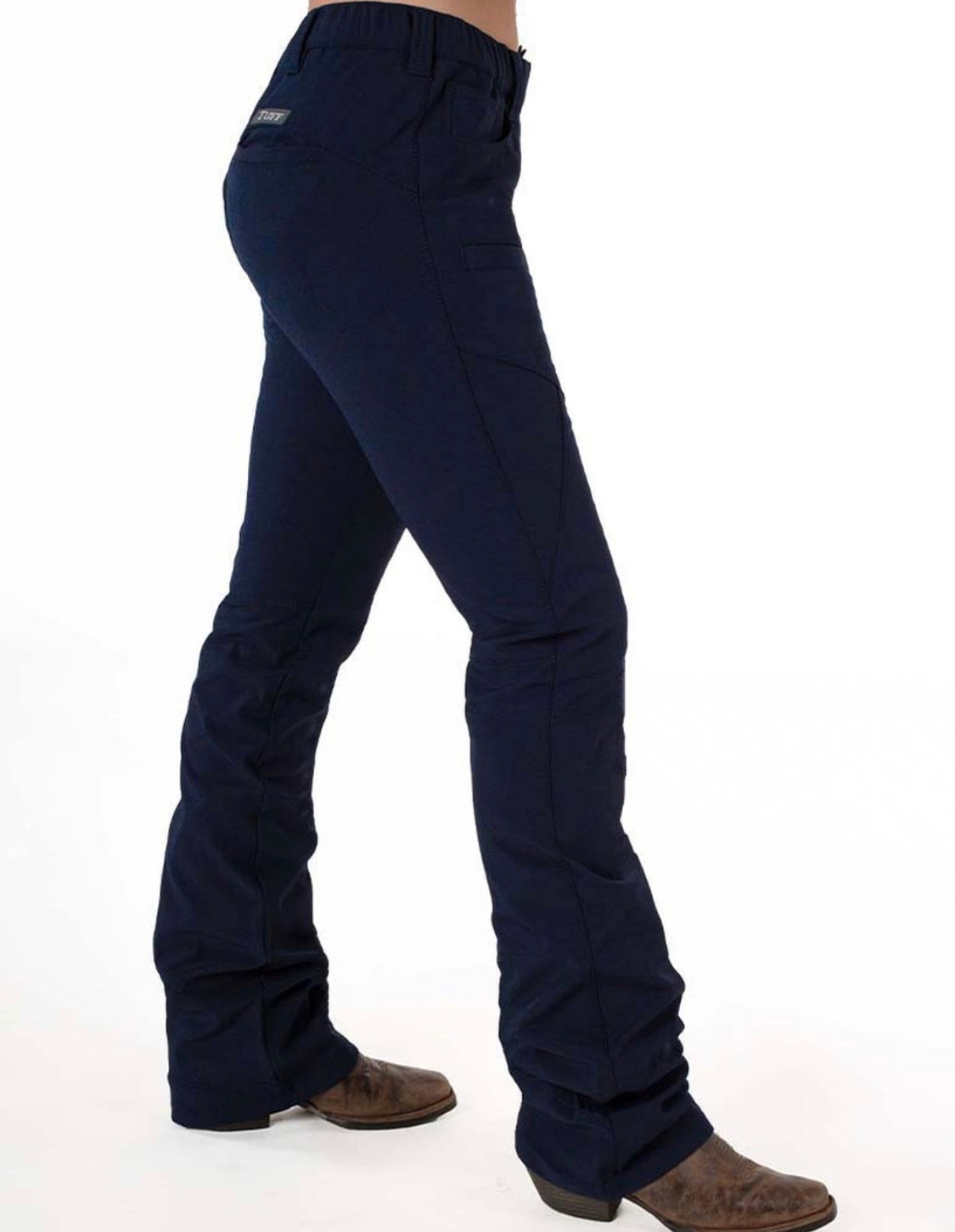 Navy Cowgirl Tuff Work Hard Play Hard