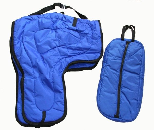 AJ Tack Western Padded Saddle and Bridle Carrier Set
