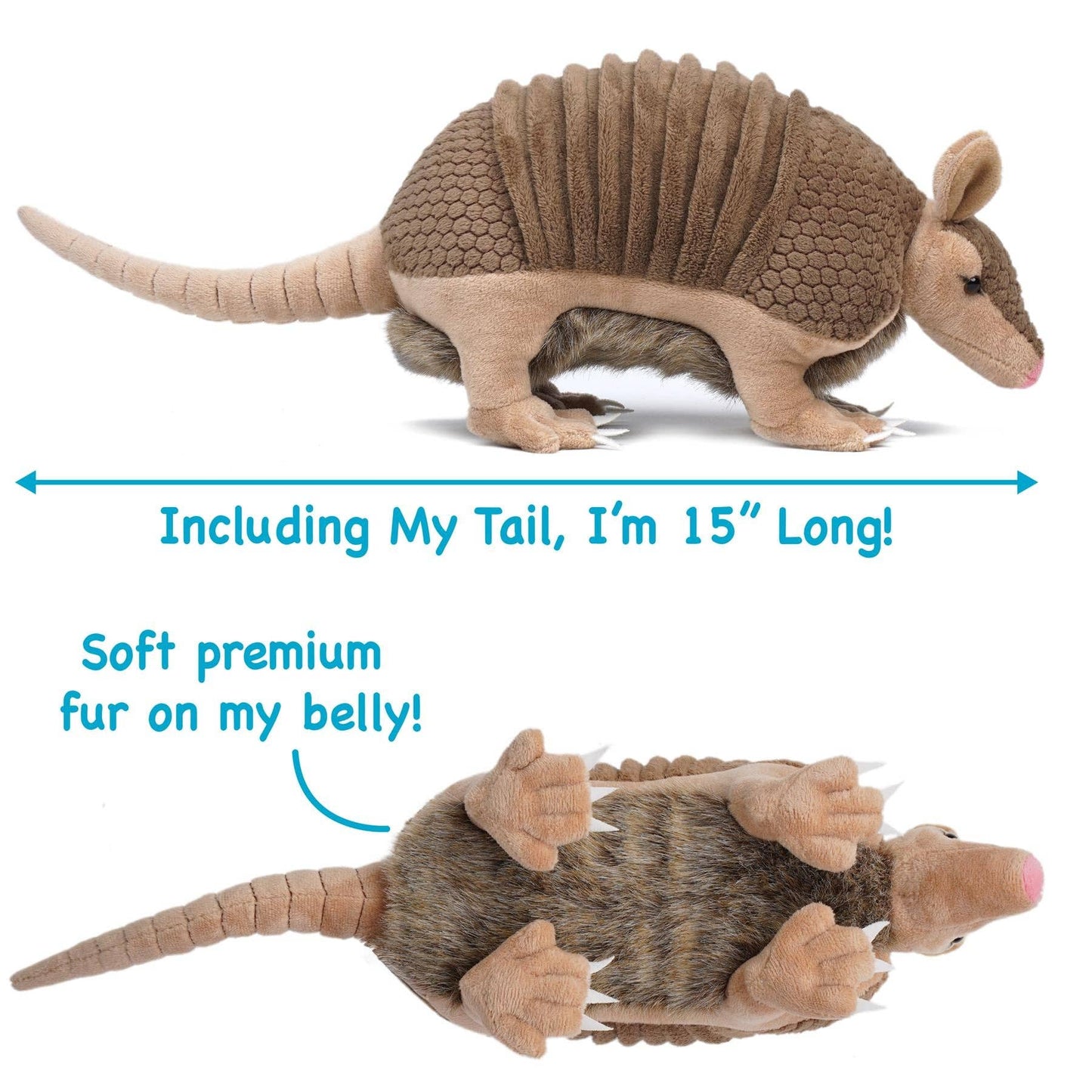 Mike The Armadillo - 10 Inch Stuffed Animal Plush