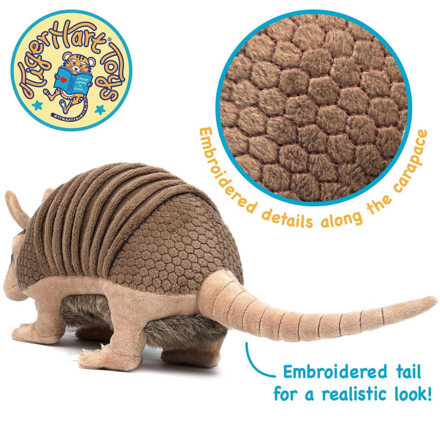 Mike The Armadillo - 10 Inch Stuffed Animal Plush