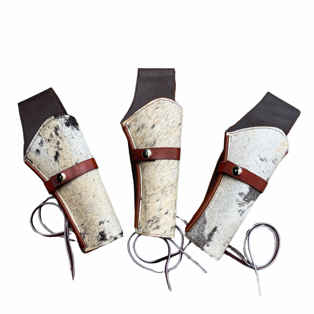 Hip Draw Western Holster | Real Cowhide - Speckled