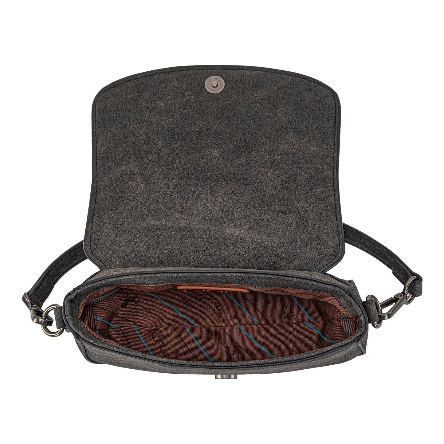 Montana West Cowhide Mini Shoulder Bag - Black