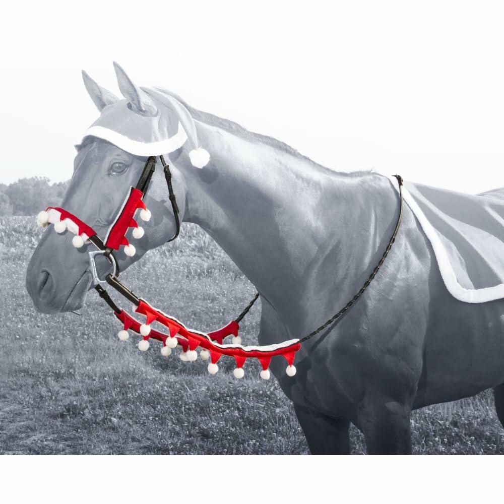 Holiday Santa Halter and Rein Cover Set