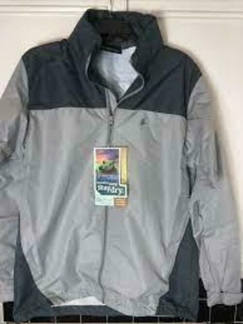 Frogg Toggs River Toadz Pack Jacket – Dove/Charcoal, Size Small | Waterproof & Breathable