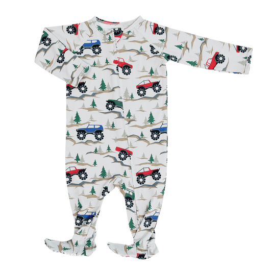 Over the River Zipper Footie