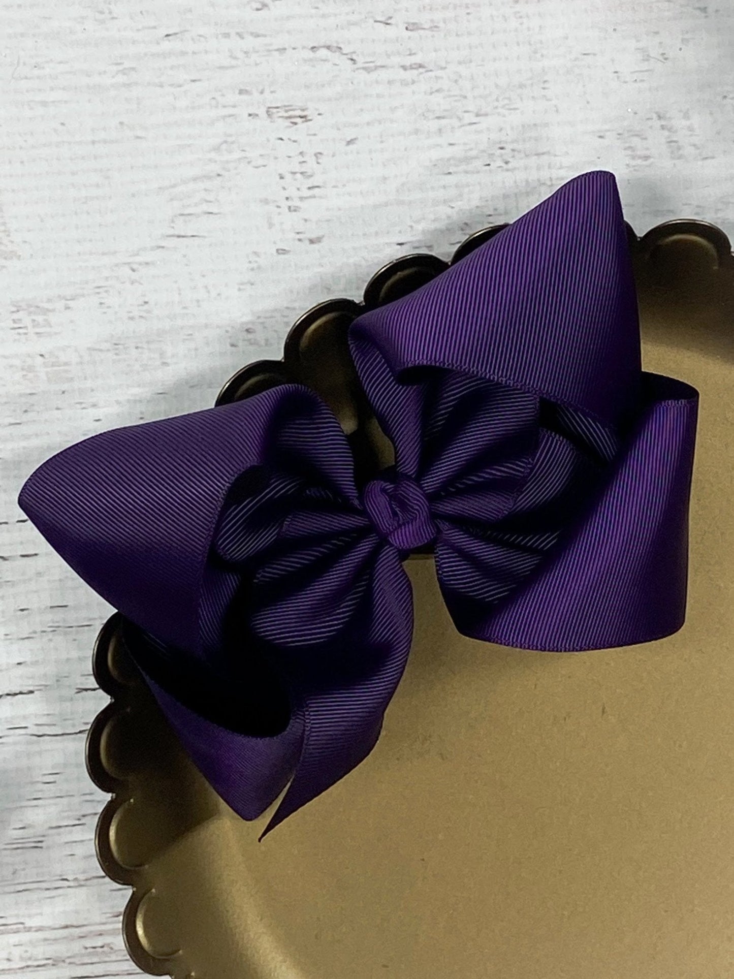 Oversize Grosgrain Hair Bow - Alligator Clip - 5.5"