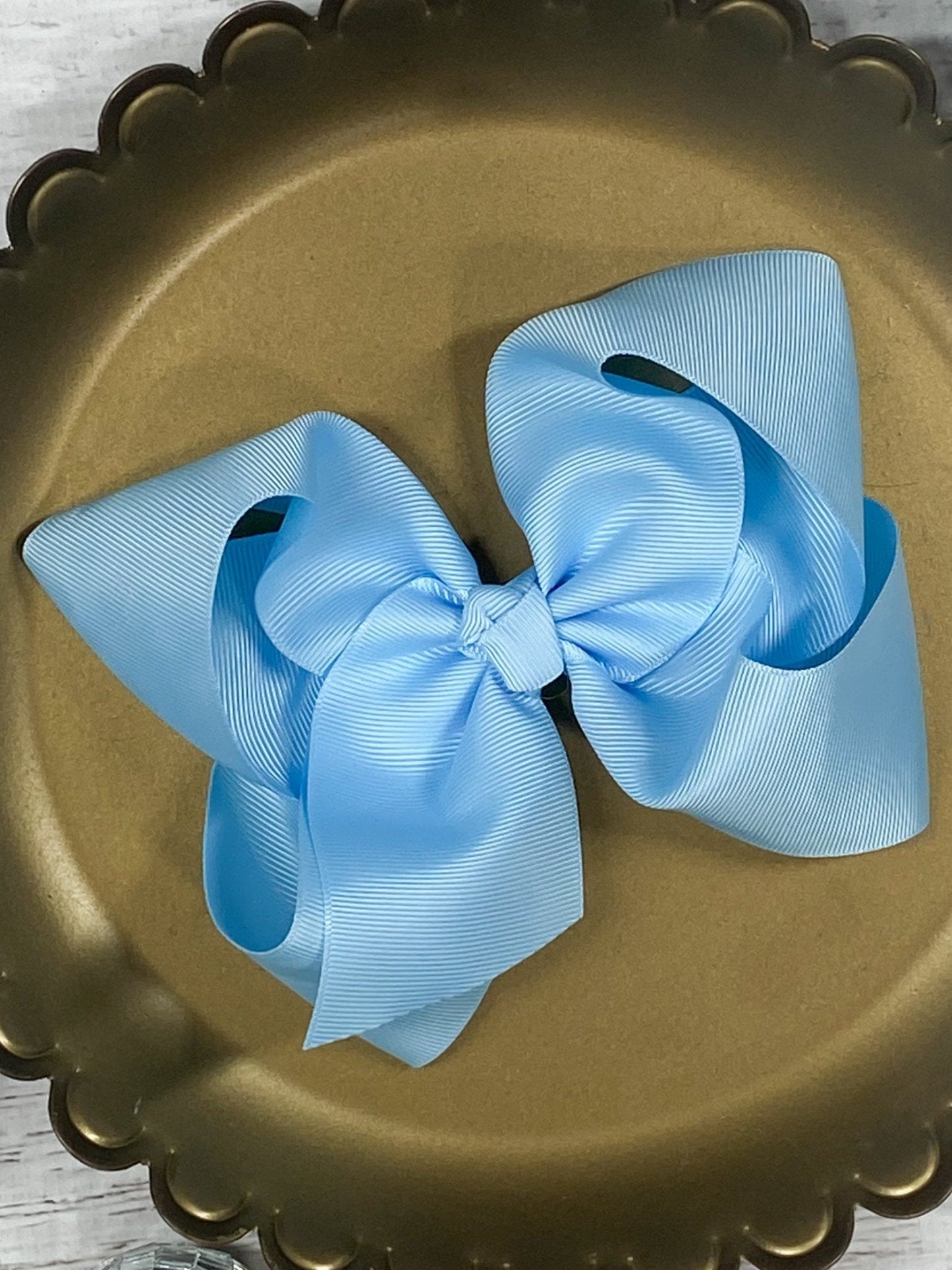 Oversize Grosgrain Hair Bow - Alligator Clip - 5.5"