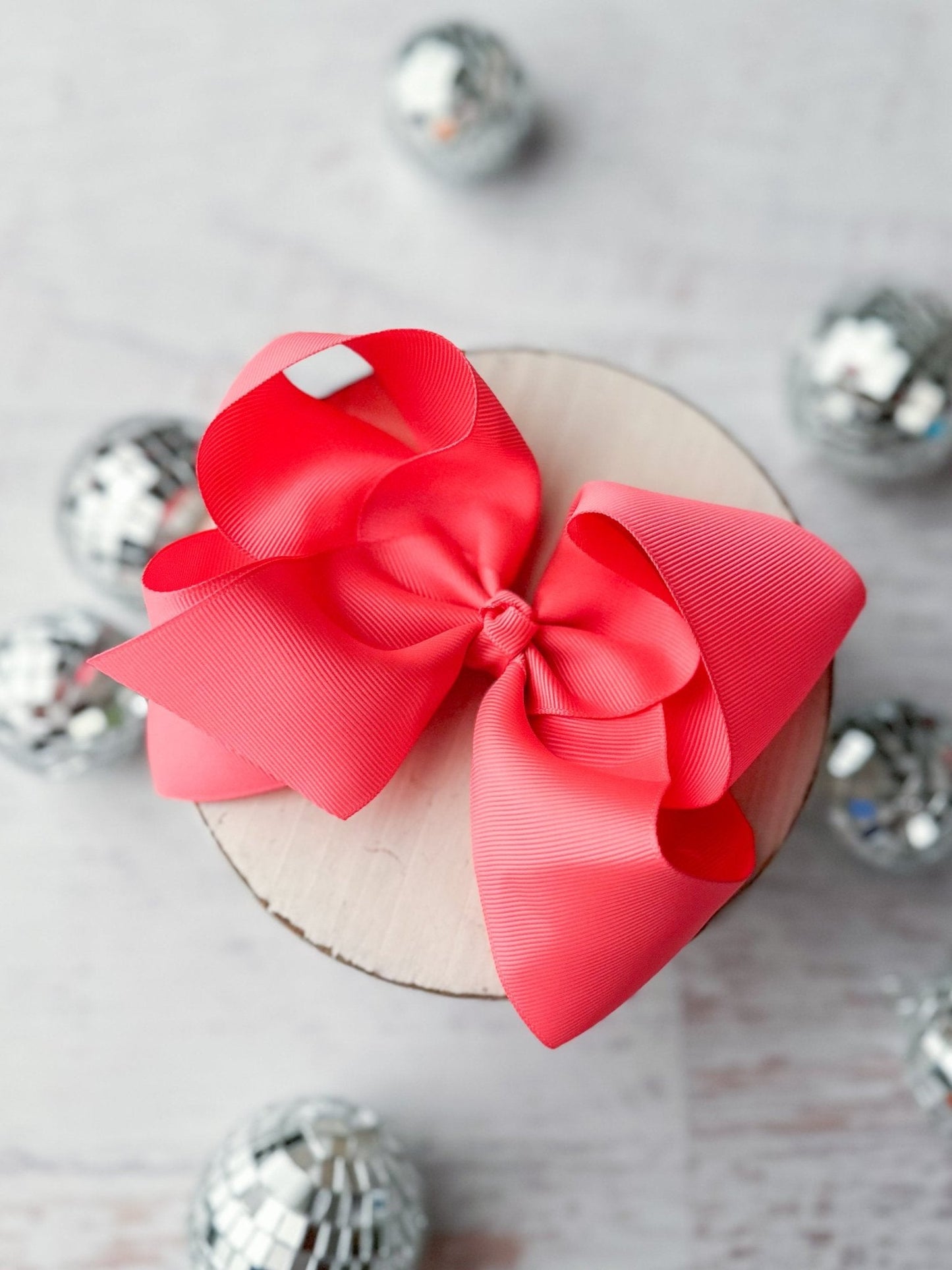 Oversize Grosgrain Hair Bow - Alligator Clip - 5.5"