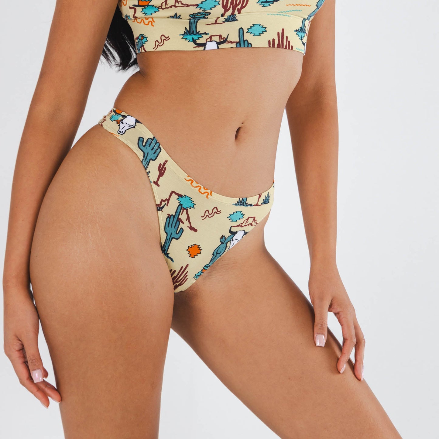 The Mirage | Western Cactus MicroModal Thong