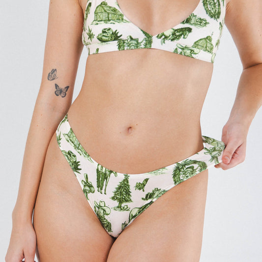 The Western Wonderland | Western Toile MicroModal Thong