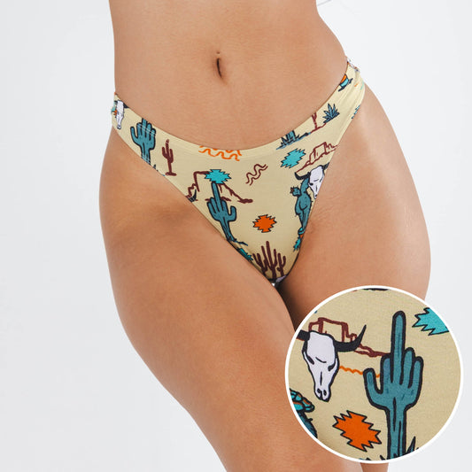 The Mirage | Western Cactus MicroModal Thong