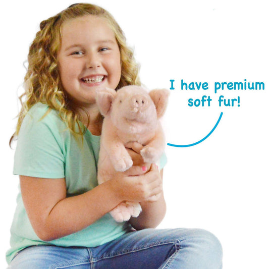 Perla The Pig | 11 Inch Stuffed Animal Plush