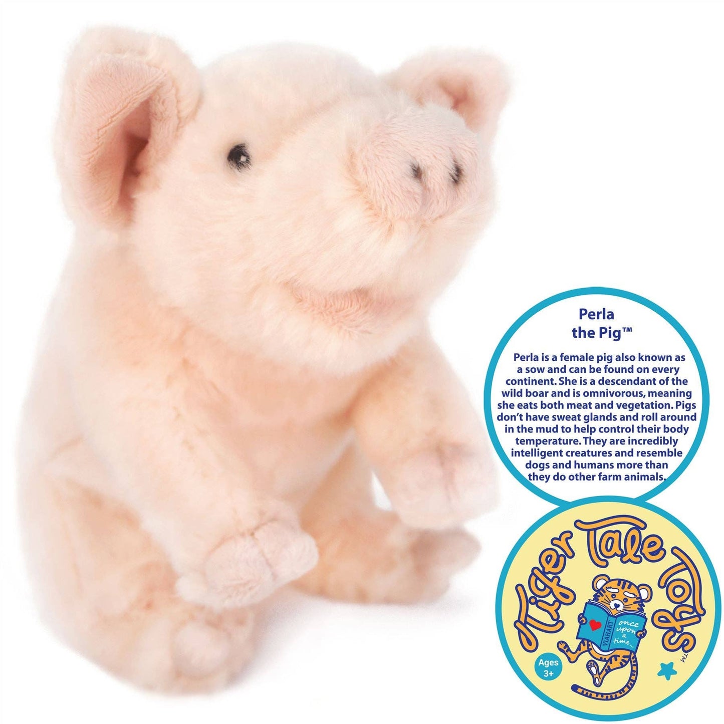 Perla The Pig | 11 Inch Stuffed Animal Plush