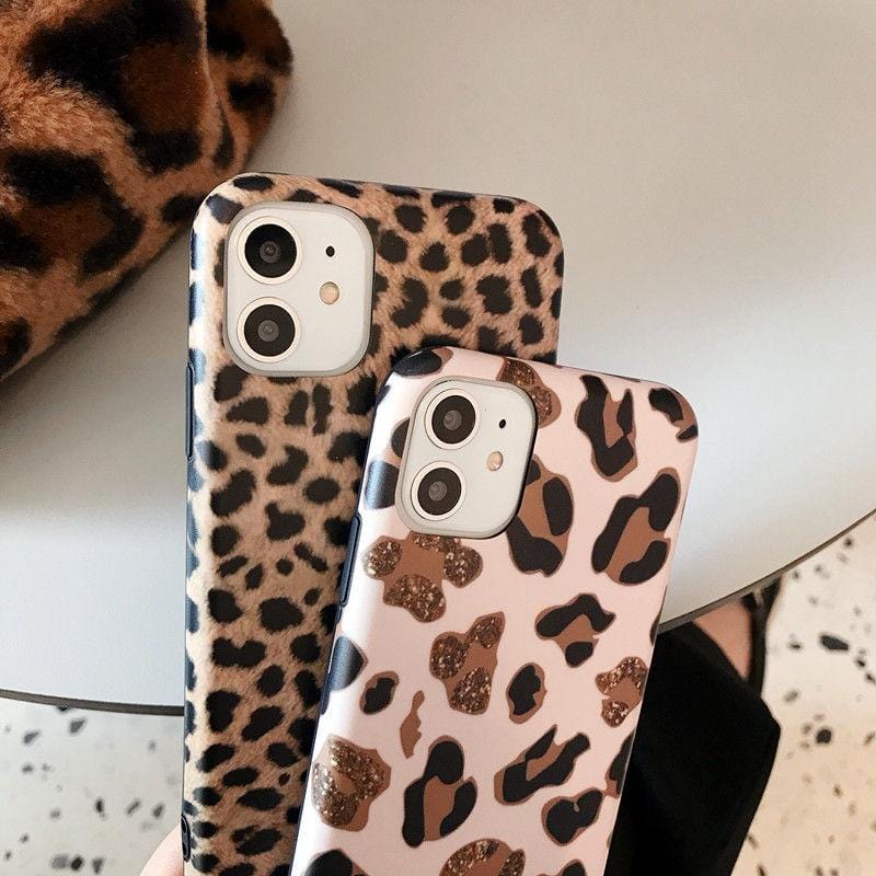 Leopard Print Lanyard iPhone Case
