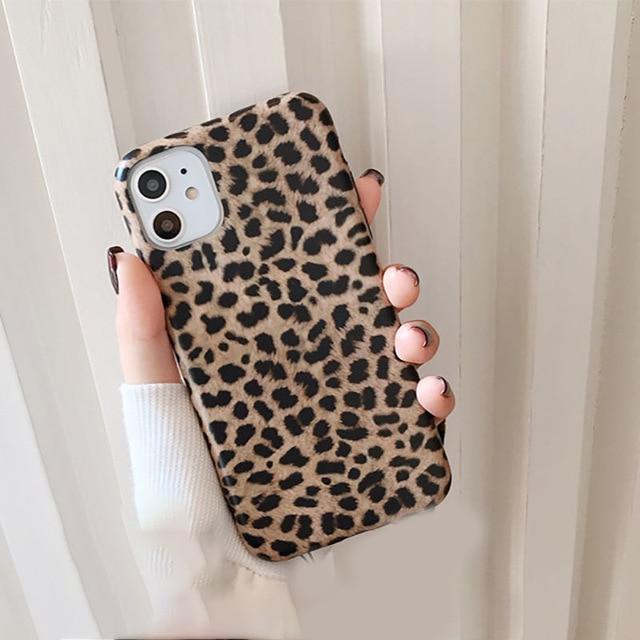 Leopard Print Lanyard iPhone Case