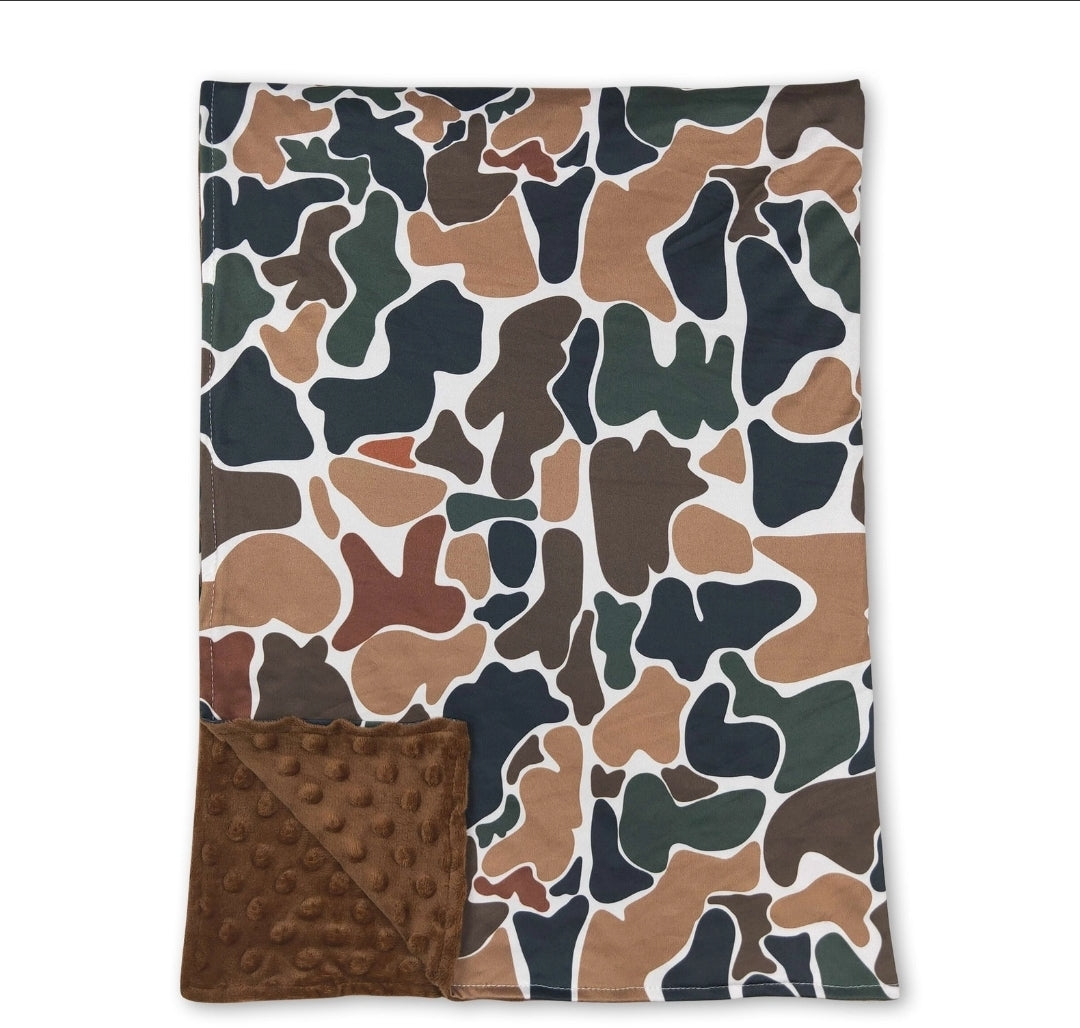 Camo Minky Baby Blanket