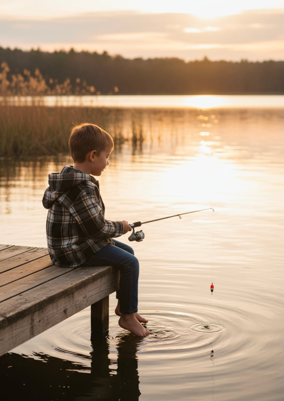 Black Hooded Plaid Flannel