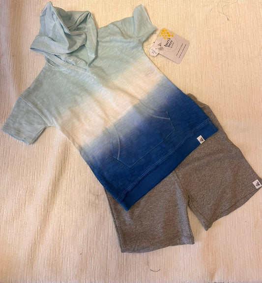 Burt's Bees Double Dip Dye Hooded Short Set