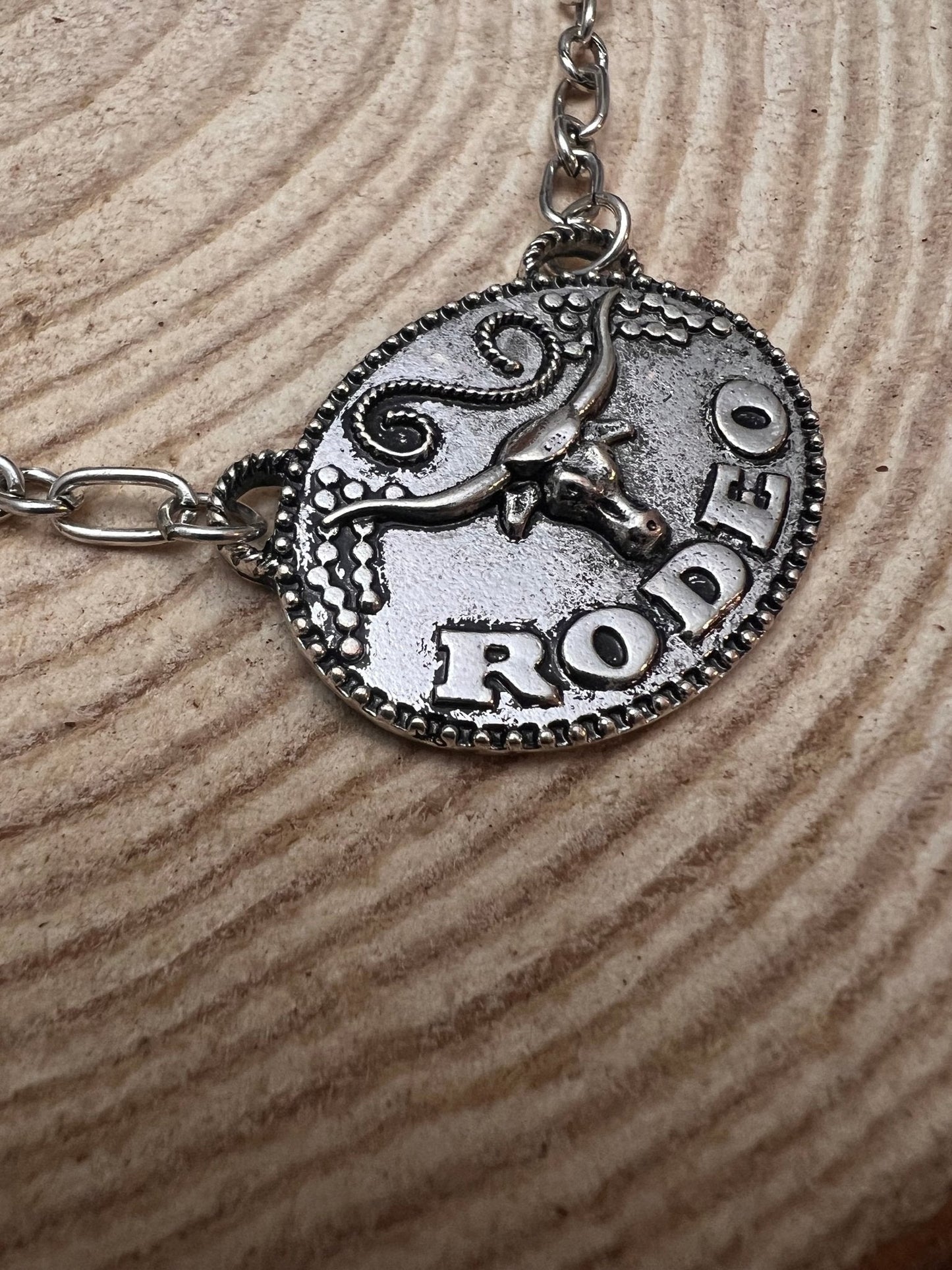 Rodeo Steer head Necklace - 18 inch + 3
