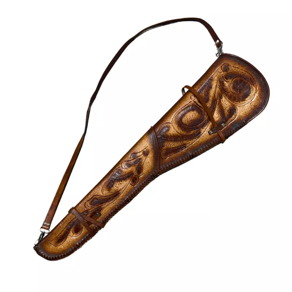 Mexican Leather Rifle Scabbard / Shotgun Sleeve- Brown