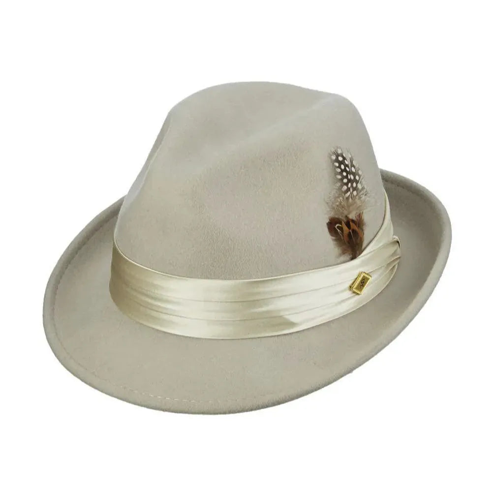 Stacy Adams Johnston - Soft Wool Felt Fedora Hat (Closeout)