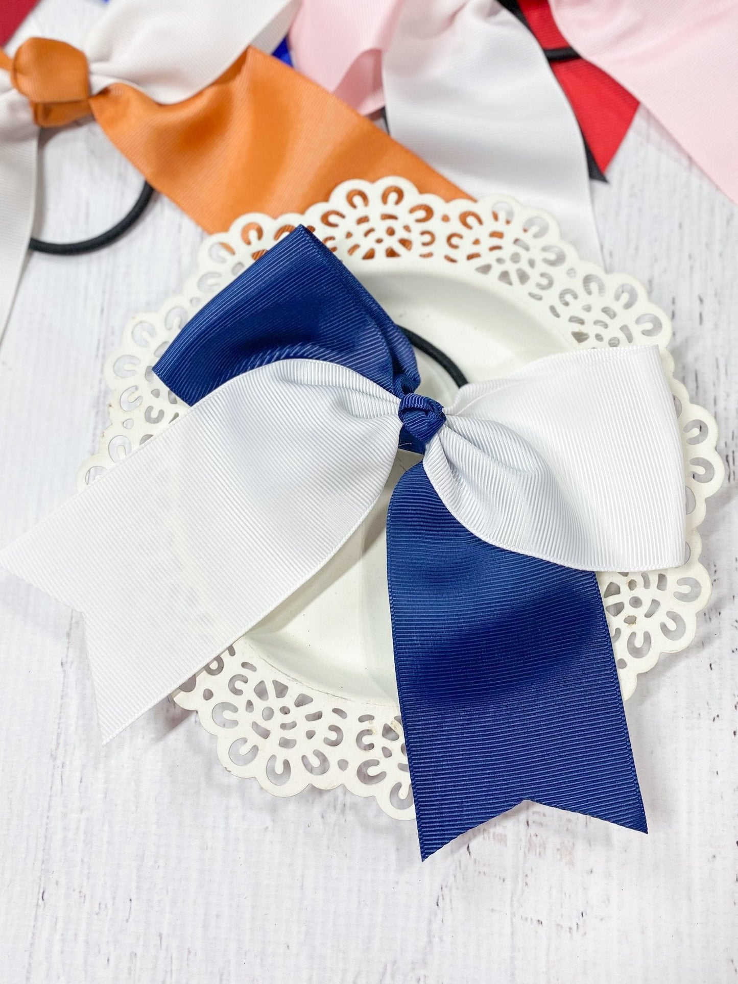 School Spirit Cheer Bows - Pony O - 6"