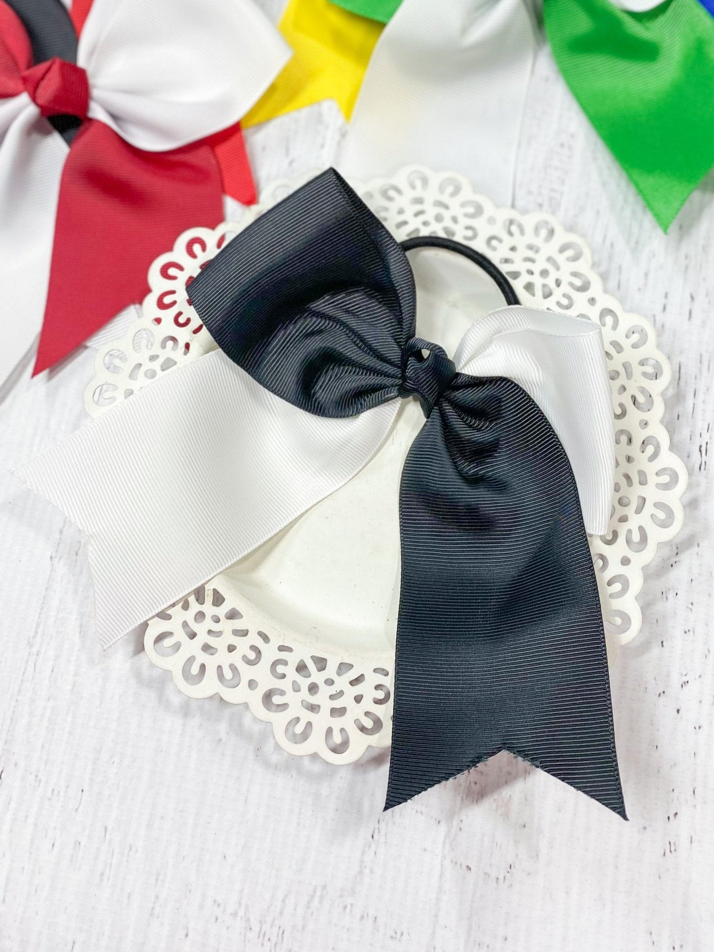 School Spirit Cheer Bows - Pony O - 6"