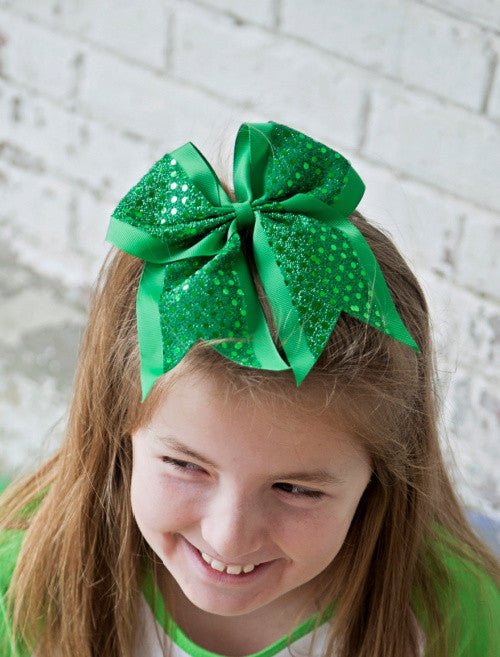 Sequin Cheer Hair Bows