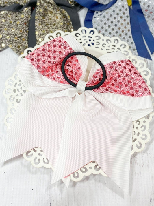 Sequin School Spirit Cheer Bow - Pony-O