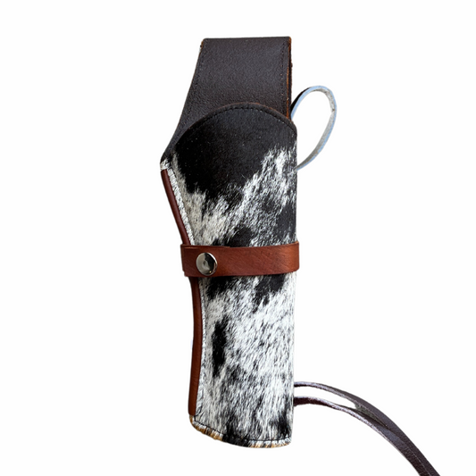 Hip Draw Western Holster | Real Cowhide - Speckled
