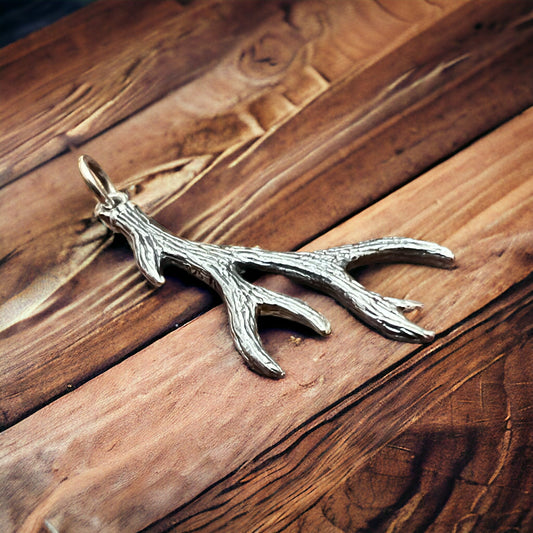 Sterling Antler charm/pendant