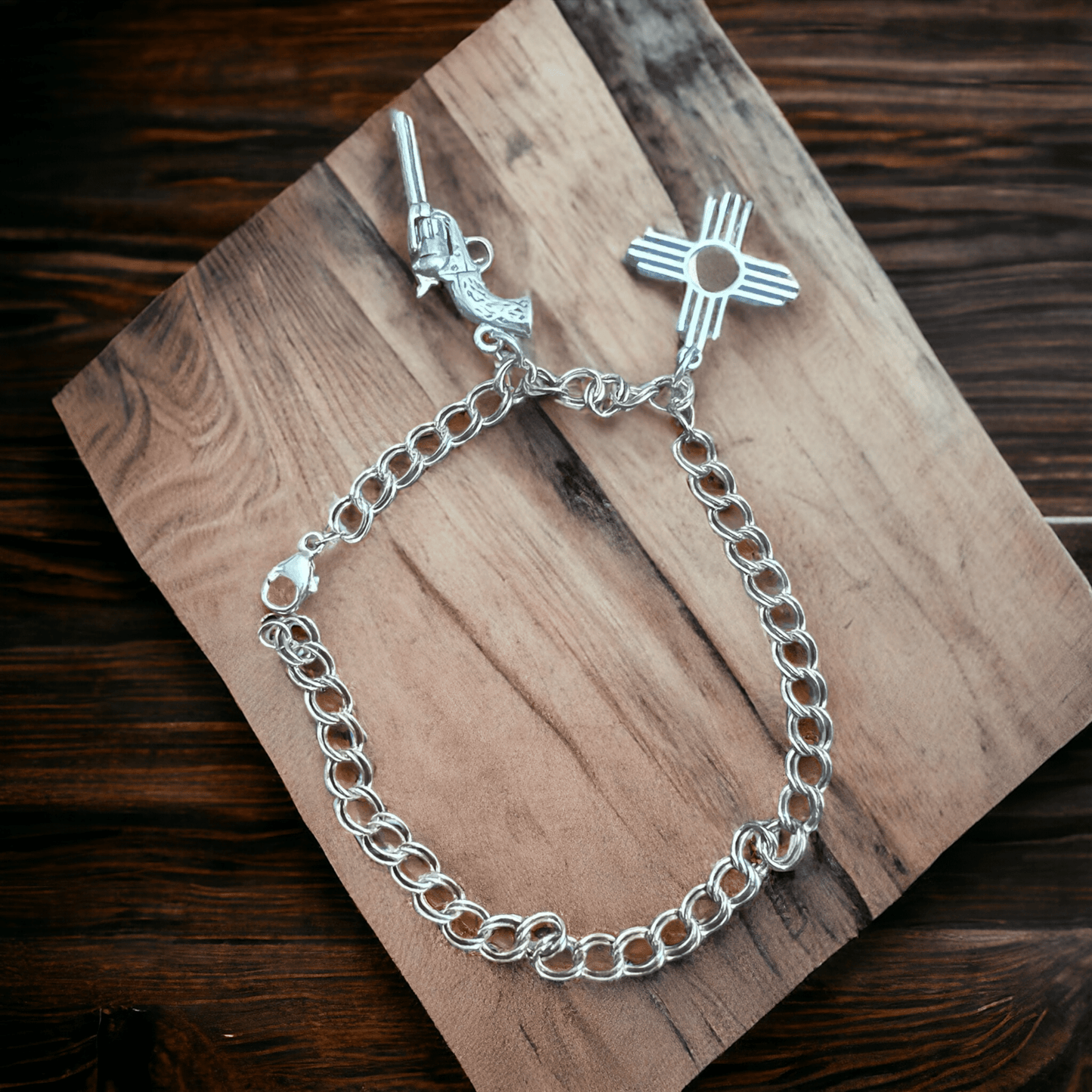 Sterling Charm Bracelet - 4.2 mm width - 7 inch length