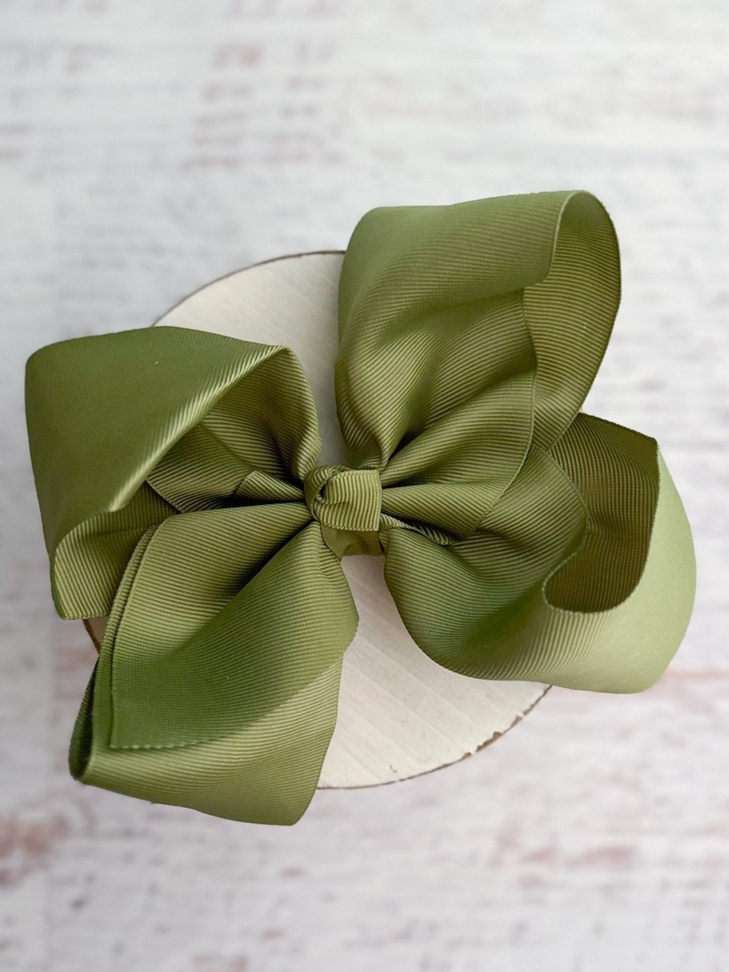 Texas Size Grosgrain Hair Bow - Alligator Clip - 6.5" - 36 colors