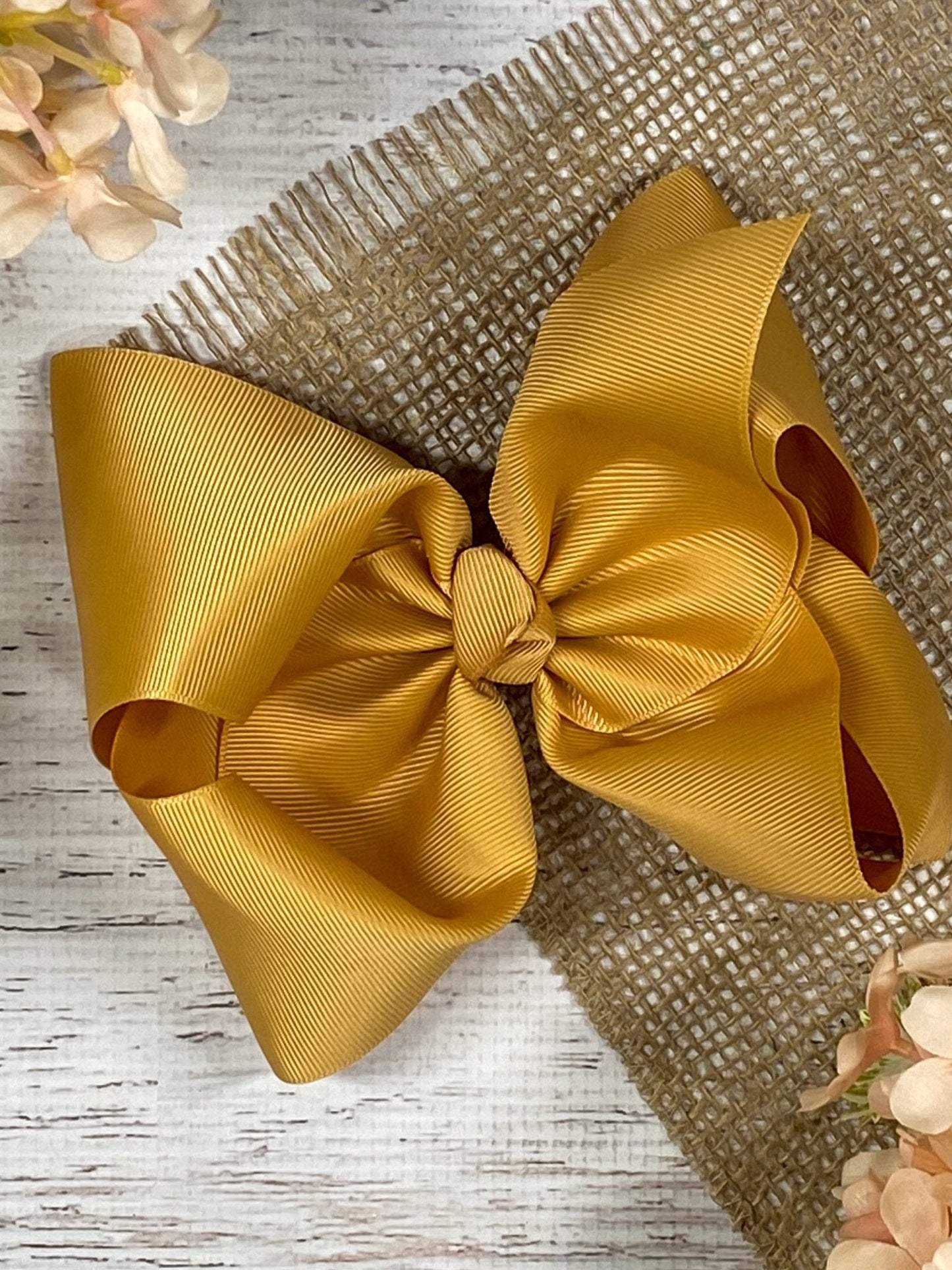 Texas Size Big Hair Bows - French Clip - 6.5" - 36 colors