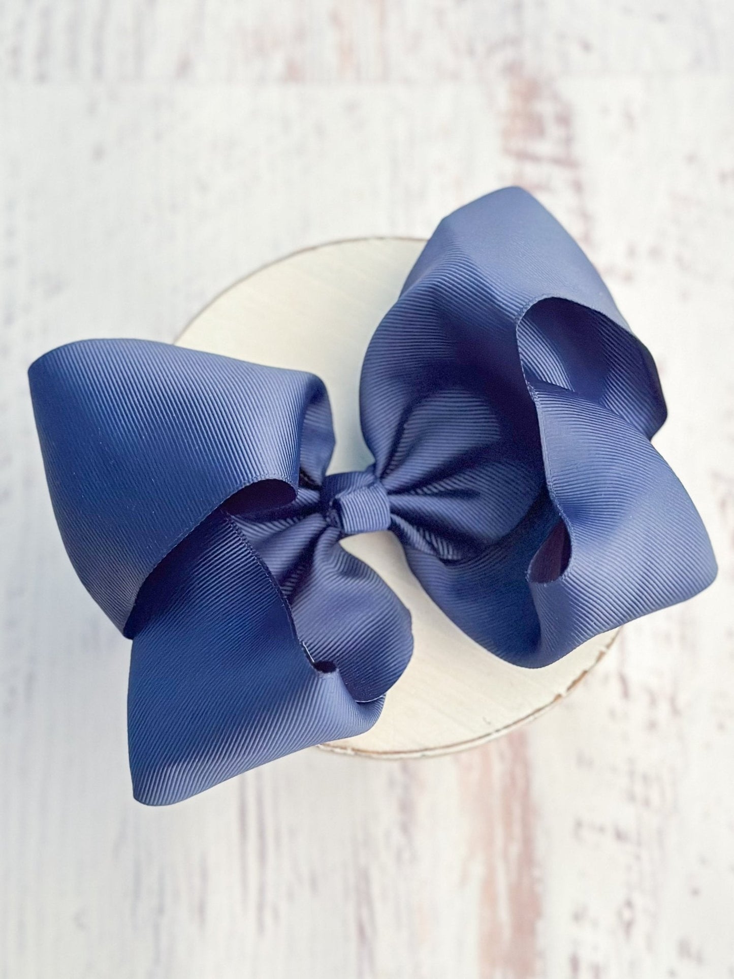 Texas Size Grosgrain Hair Bow - Alligator Clip - 6.5" - 36 colors