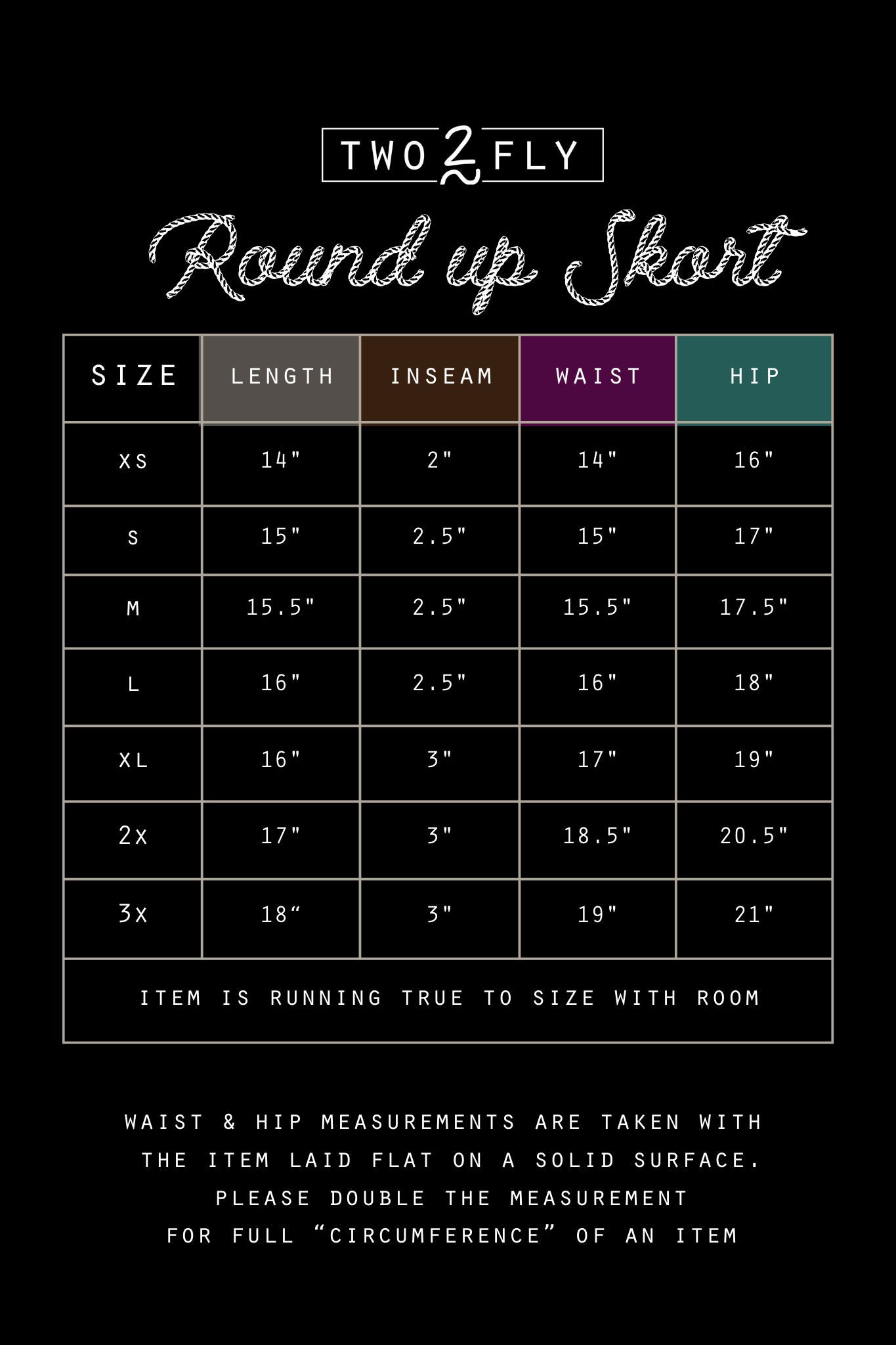 The Round Up Skort by 2 Fly - Large available
