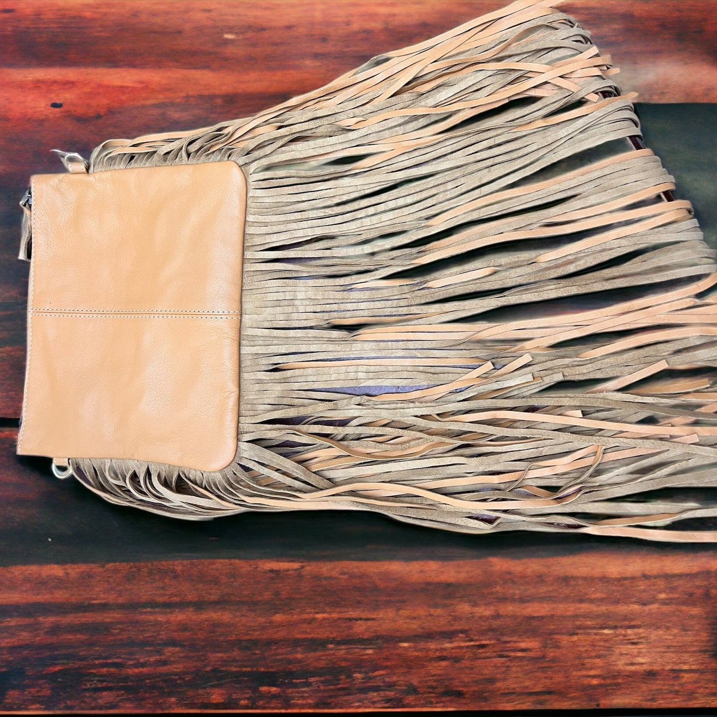 Thunderbird Cowhide Crossbody - Tooled Leather Cowhide Clutch